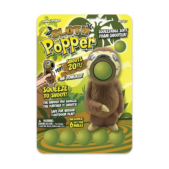 Sloth Popper By Hog Wild | 10" x 6.875" x 3.375" | Michaels®